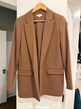 Gianni Bini Camel Brown Tailored Blazer